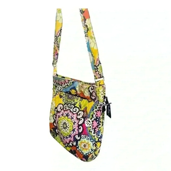 Vera Bradley Multicolored Crossbody Bag with sizzler and adjustable strap. - Picture 3 of 12